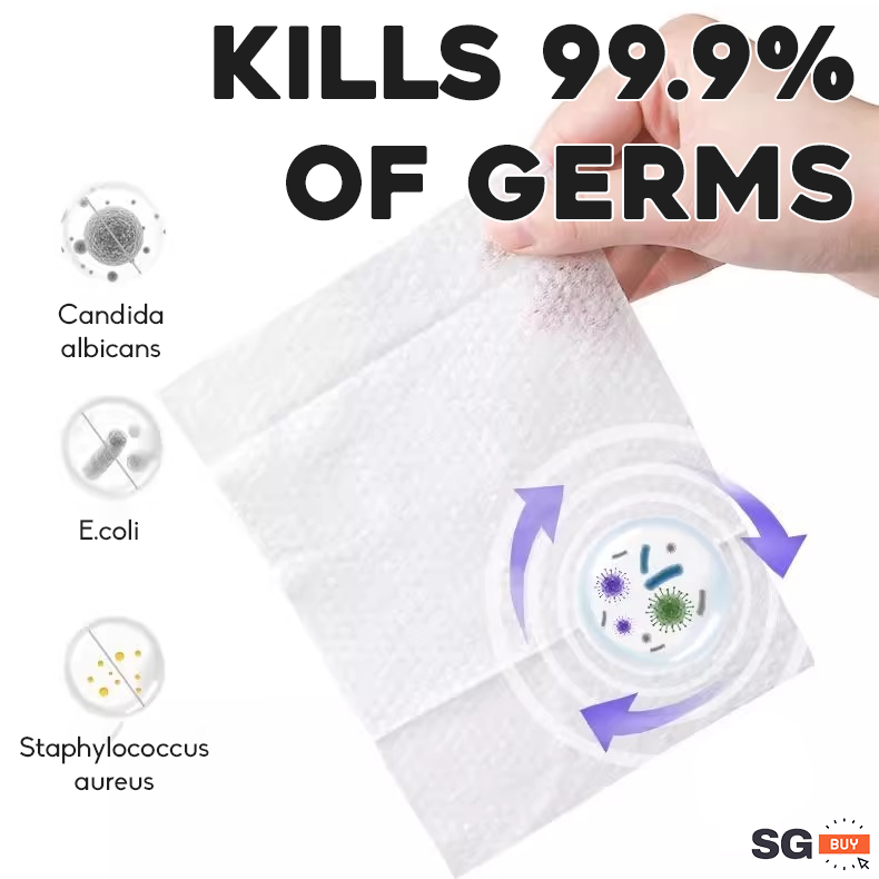 60 Pc Alcohol Wipes Antibacterial Sanitizer