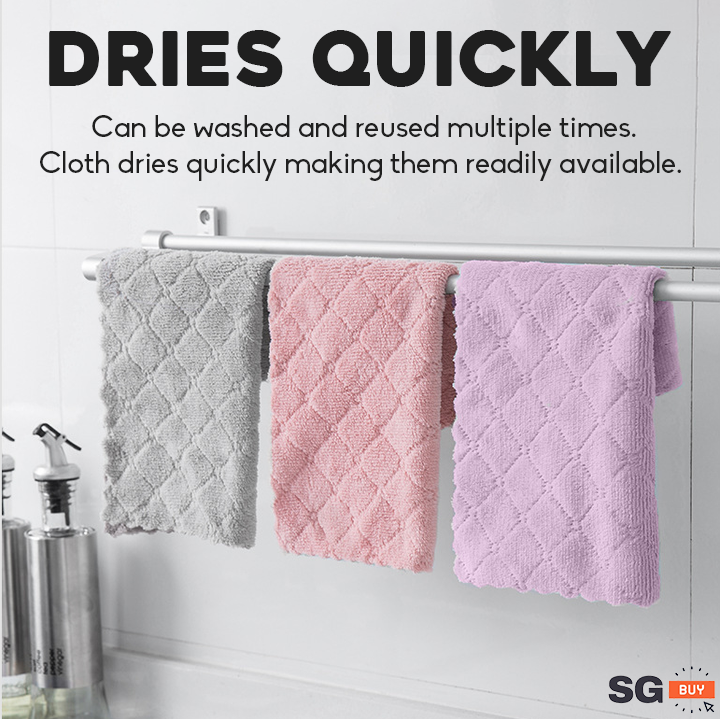 Reusable Kitchen Dish Cloth Microfiber Towel
