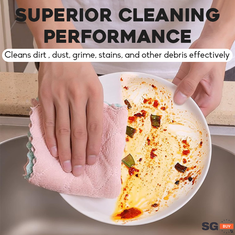 Reusable Kitchen Dish Cloth Microfiber Towel
