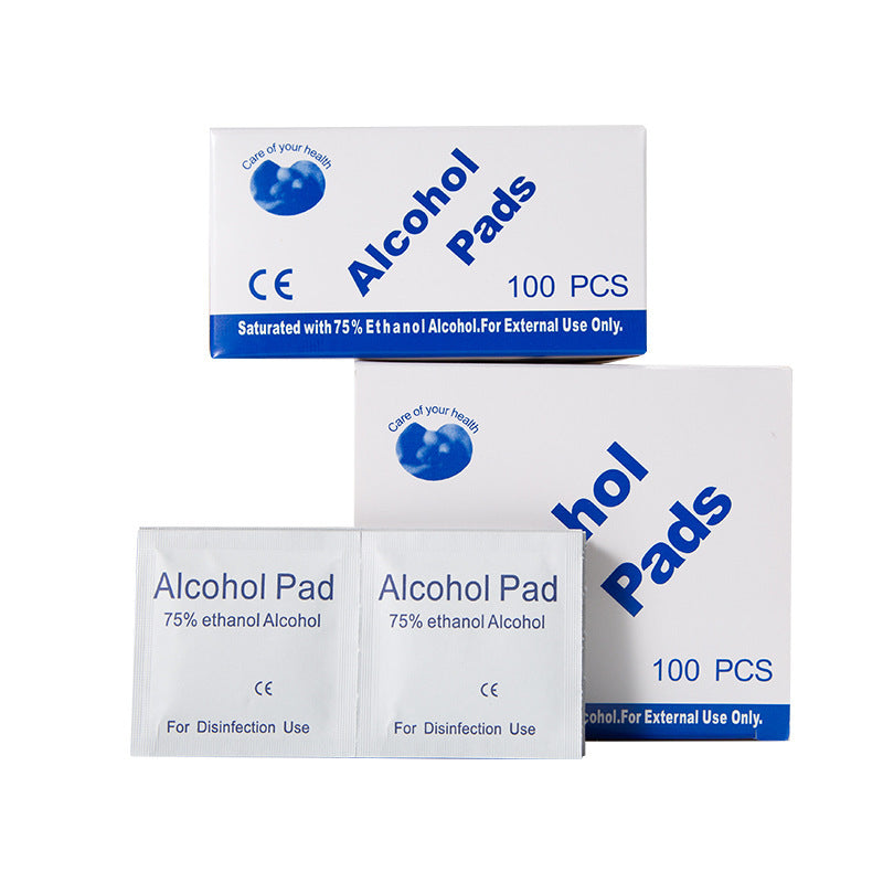 100 Pc Alcohol Wet Wipe Disposable Disinfection Pad