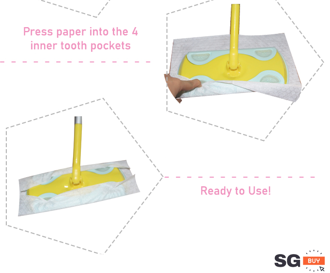 20 Pc Disposable Floor Wet Wipes Sheet