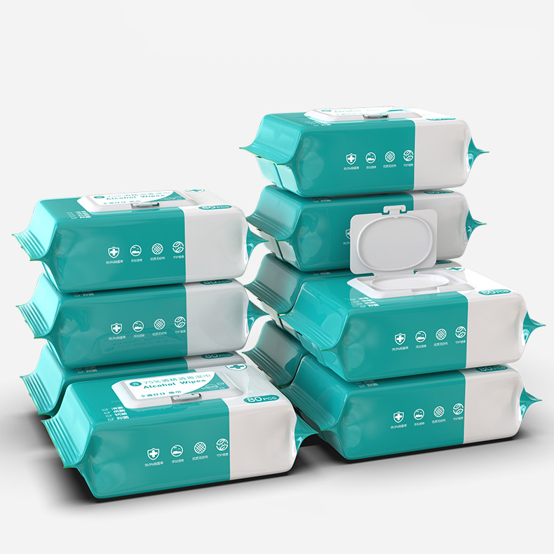 75% Alcohol Wipes Wipes 80 Pcs Antibacterial Sanitizer