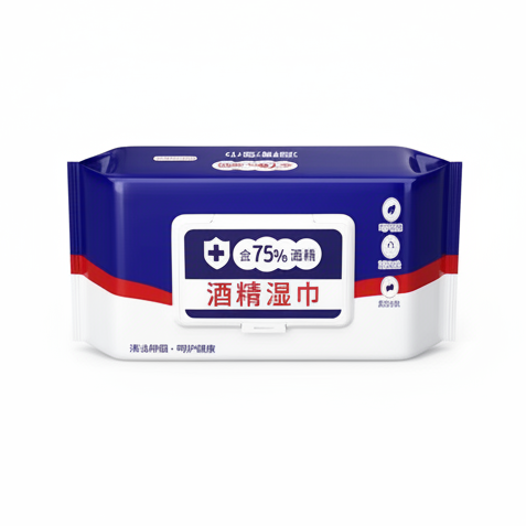 60 Pc Alcohol Wipes Antibacterial Sanitizer