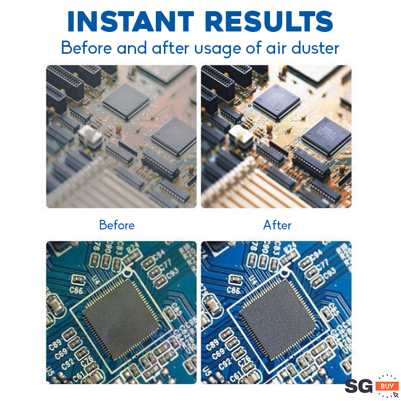 450ml Multi Purpose Cleaner Air Duster Keyboard Laptop Camera Desktop Compressed Air Spray - Image 9