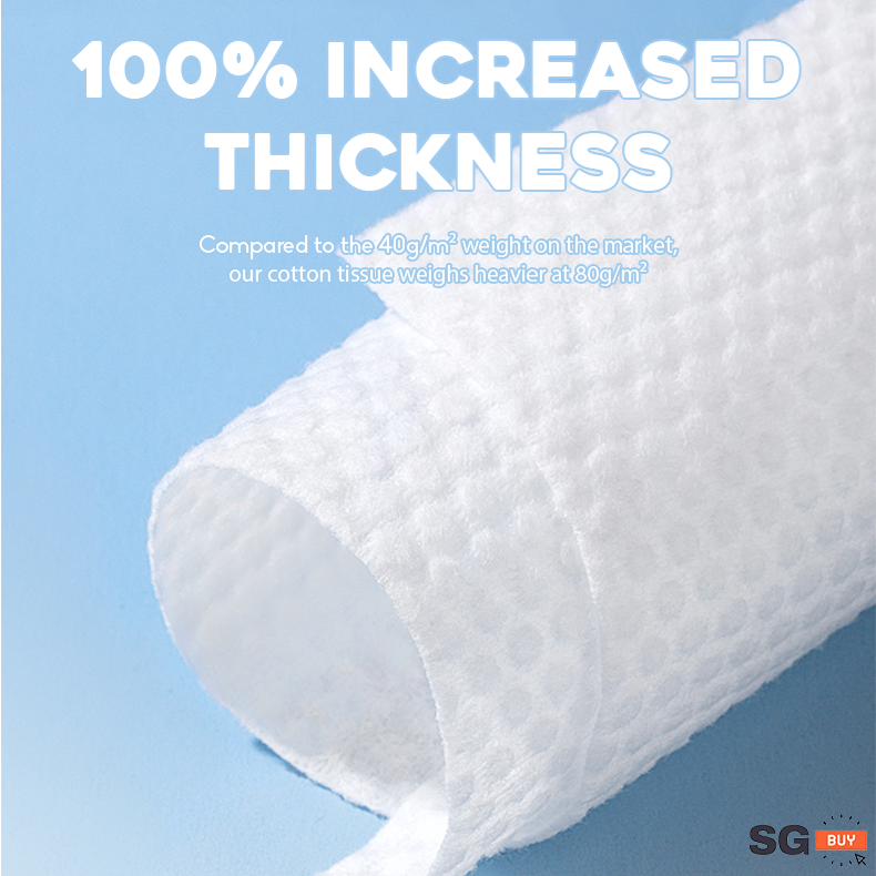 100pcs Disposable Face Towel Cotton Tissue Makeup Wipes Facial Cleanser Washcloth - Image 4