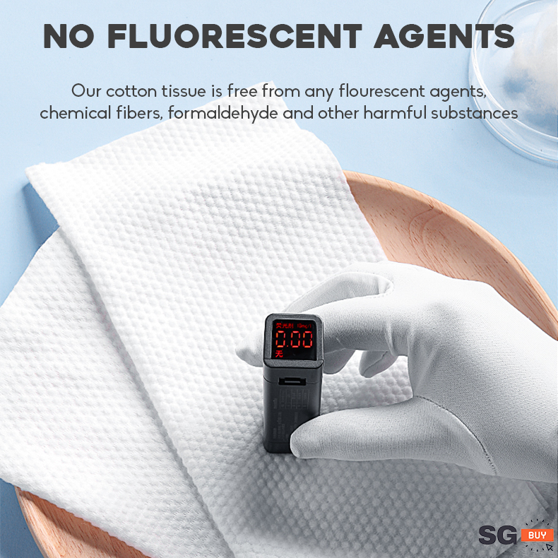 100pcs Disposable Face Towel Cotton Tissue Makeup Wipes Facial Cleanser Washcloth - Image 7