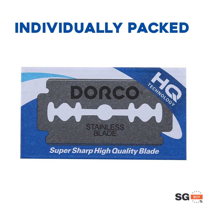 DORCO ST300 Korea Double Edge Razor 10 Blades, Safety Blade Shaver Sourdough Scoring Eyebrow Trimming Beauty Tools 刀片