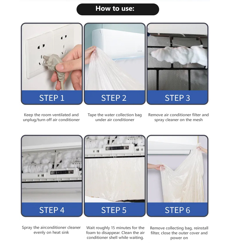 500ml Air Conditioner Foam Cleaner - Image 3