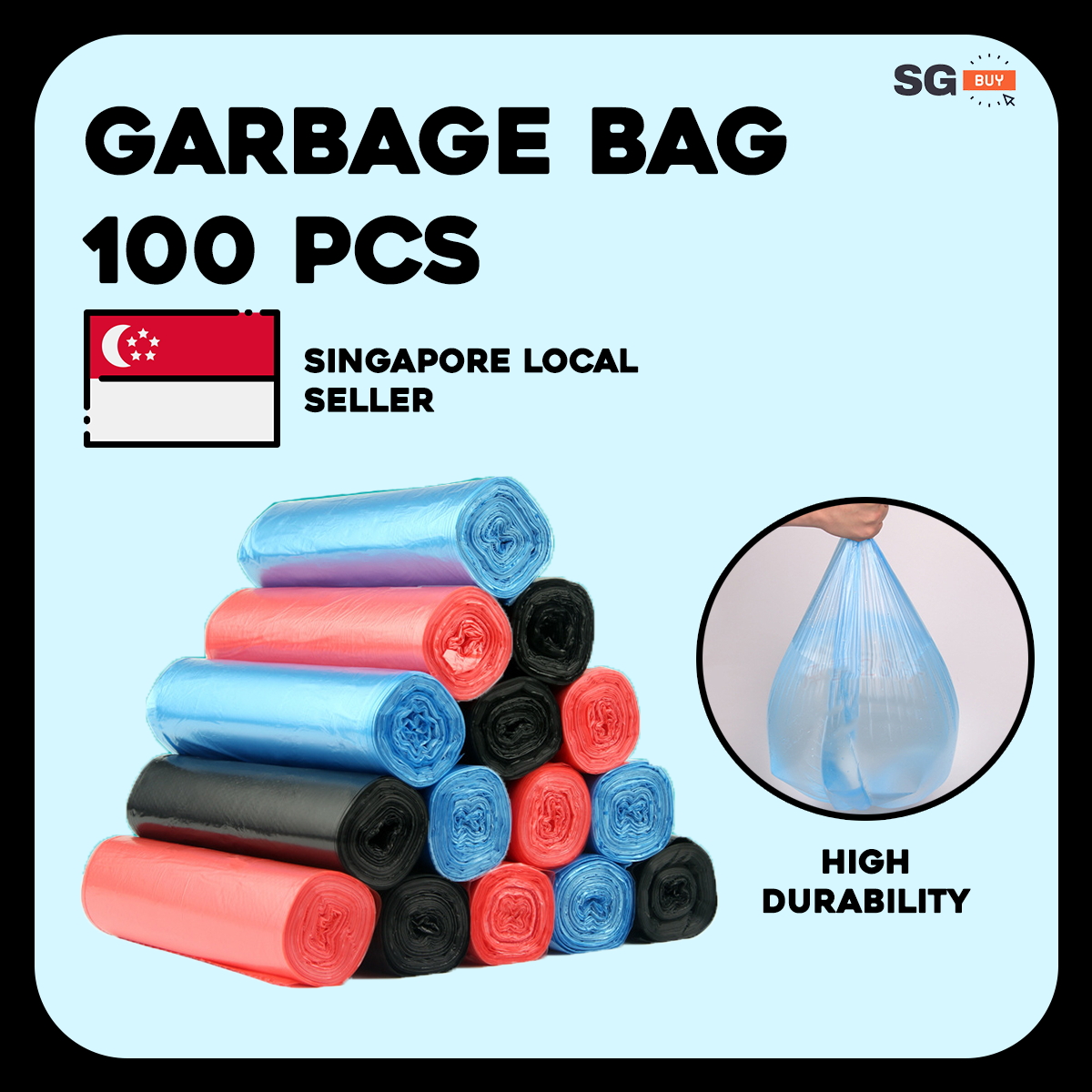 Dustbin Plastic Bag Rubbish Bag Trash Bag Garbage Plastic Bag | Plastic Bag For Trash | Thrash Bag Drawstring Trash Bag